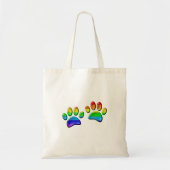 3D-regenboogdog Tote Bag (Voorkant)