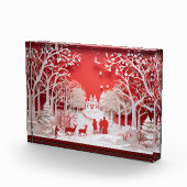 3D Reinders en mensen in het dorp Fotoblokken (Rechts)