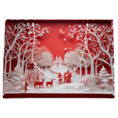 3D Reinders en mensen in het dorp Groot Cadeauzakje (Voorkant)