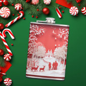 3D Reinders en mensen in het dorp Heupfles