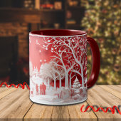 3D Reinders en mensen in het dorp Mok