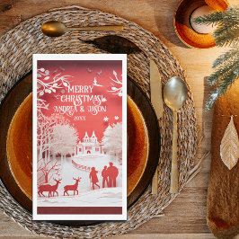 3D Reinders en mensen in het dorp Servet