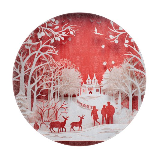 3D Reinders en mensen in het dorp Snijplank (Voorkant)