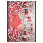 3D Reinders en mensen in het dorp Tafelkleed (Voorkant)