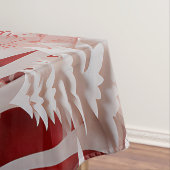 3D Reinders en mensen in het dorp Tafelkleed (Voorbeeld)