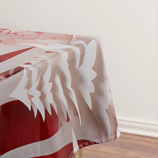 3D Reinders en mensen in het dorp Tafelkleed (Voorbeeld)