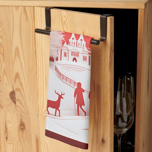 3D Reinders en mensen in het dorp Theedoek (Derde Gevouwen)