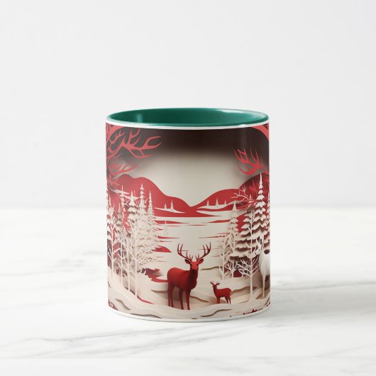 3D Reinders in de winter Mok (Midden)