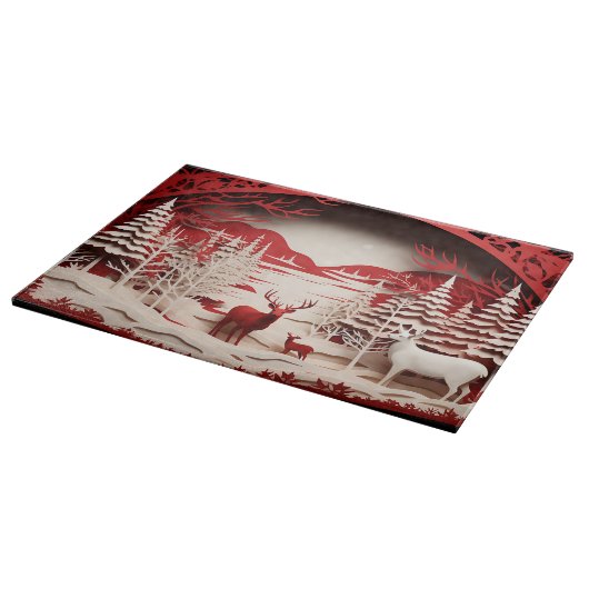 3D Reinders in de winter Snijplank (Hoek)