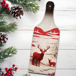 3D Reinders in de winter Snijplank