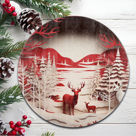3D Reinders in de winter Snijplank