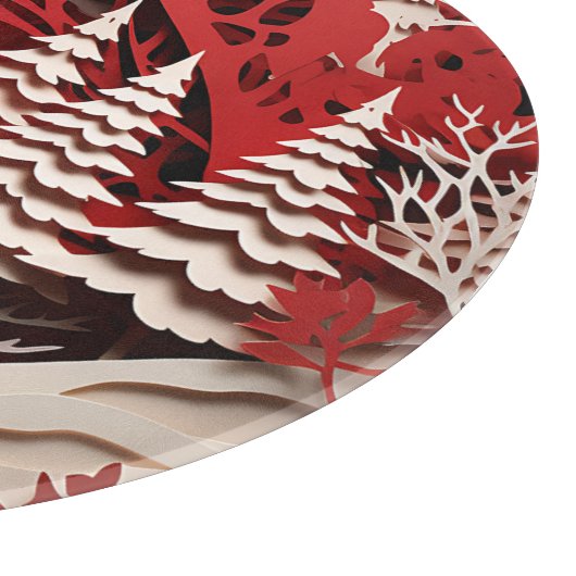 3D Reinders in de winter Snijplank (Hoek)