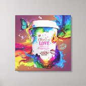 3D Render Wall Art: levendig ontwerp van alcoholin Canvas Afdruk (Voorkant)