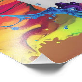 3D Render Wall Art: levendig ontwerp van alcoholin Foto Afdruk (Hoek)