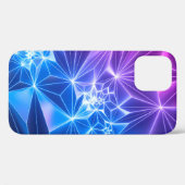 3d rendering, roze blauwe neon geometrische achter Case-Mate iPhone case (Achterkant (horizontaal))