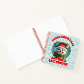 3D Rendier Kerst Gepersonaliseerd Kinder Schetsboe Notitieboek (Binnen)