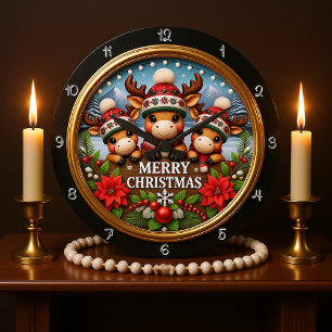 3D rendier kerstversiering Grote Klok