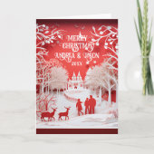 3D rendieren en mensen in dorp Kaart (Voorkant)