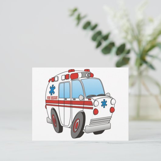 3D Rescue Briefkaart (Staand voorkant)