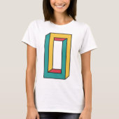 3d Retro Vorm T-shirt (Voorkant)