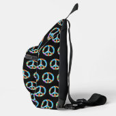 3D retro Vredessymbool Sling Bag (Rechts)