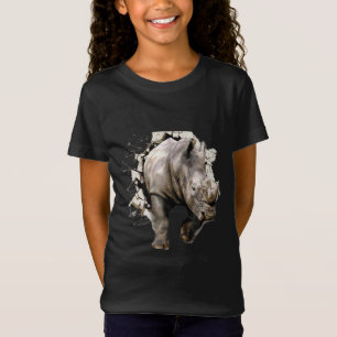 3d Rhino - Afrikaanse Safari Animal Rhinoceros T-shirt
