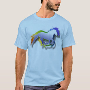 3D-rijpaarden T-shirt