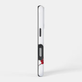 3D rode kersenbloesem iPhone Hoesje (Rechterkant)