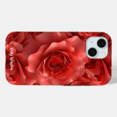 3D rode rozen naadloos patroon Case-Mate iPhone Case (Achterkant (horizontaal))