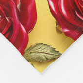 3D rode rozen patroon Fleece Deken (Hoek)