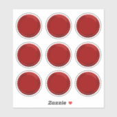 3D Rode Zeeffolie Starburst Excellence Award Medai Sticker (Vel)