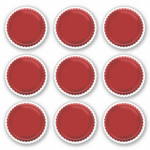 3D Rode Zeeffolie Starburst Excellence Award Medai Sticker