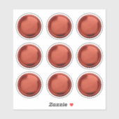 3D Rode Zeeffolie Starburst Excellence Award Medai Sticker (Vel)