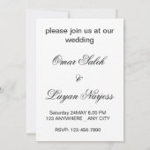 3D Romantisch Hart Ontwerp Wedding Kaart (Achterkant)