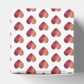 3d rood stel monogram huwelijksdatum bedankdoosjes (Bovenkant)