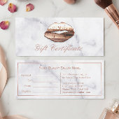 3D Roos Gold Lips Beauty Salon Cadeaubon
