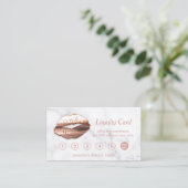 3D Roos Gold Lips Make-up Salon Marmeren Loyalitei Klantenkaartje (Staand voorkant)