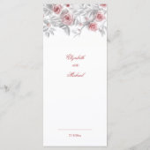 3D Roses Heritage Style  Menu (Achterkant)