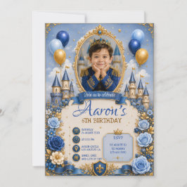 3D Royal Prince Verjaardag Jongen Portret Collecti Kaart