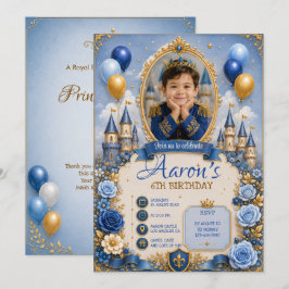 3D Royal Prince Verjaardag Jongen Portret Collecti Kaart