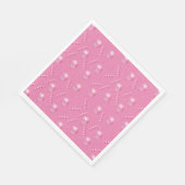 3D Roze Ballonnen & Confetti Party Servetten (Hoek)