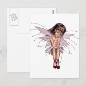 3D Roze Elf 3 Briefkaart (Voorkant / Achterkant)