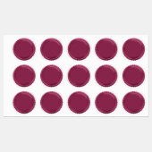 3D Roze Folie Stempel Steruitbarsting Excellentie Labels (Vel)