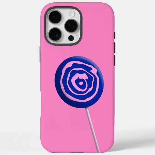 3D roze gedraaide lolly Case-Mate iPhone Case (Achterkant)