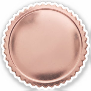 3D Roze Goud Folie Stempel Steruitbarsting Prijsme Sticker