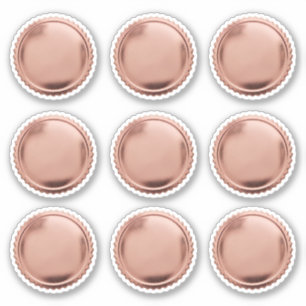 3D Roze Goud Folie Stempel Steruitbarsting Prijsme Sticker
