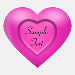 3D Roze Hart Sticker