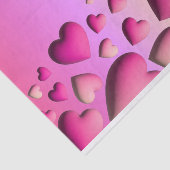 3D roze hartverwarmingen ontkoppeling van Valentij Tissuepapier (Detail)
