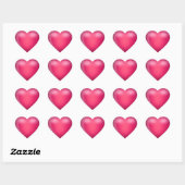 3D Roze Liefde Hart Sticker (Vel)