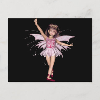 3D Roze Pixie 1 Briefkaart